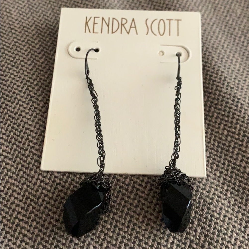 OG Kendra Scott black stone earrings
